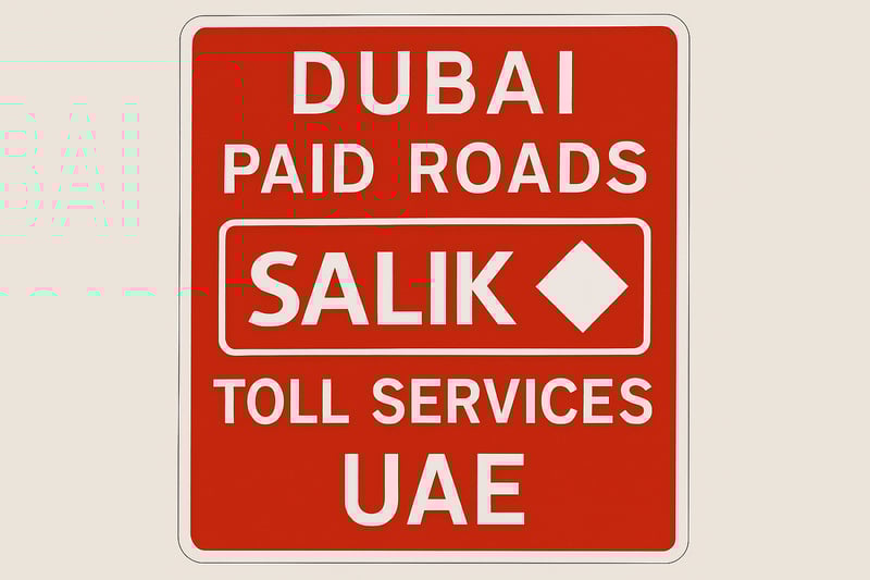 Dubai Paid Roads UAE - Salik Toll Services Dubai Paid Roads UAE - Salik Toll Services